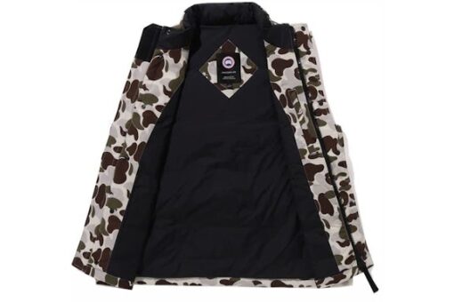 BAPE x Canada Goose Freestyle Vest Grey - Image 3