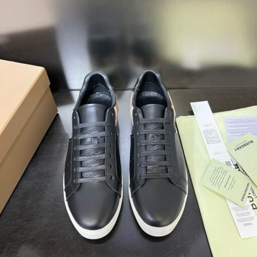 Burberry Vintage Check Patchwork Sneaker Black - Image 4