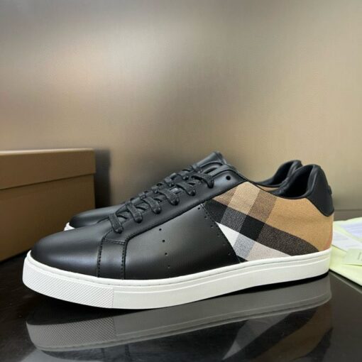 Burberry Vintage Check Patchwork Sneaker Black - Image 3