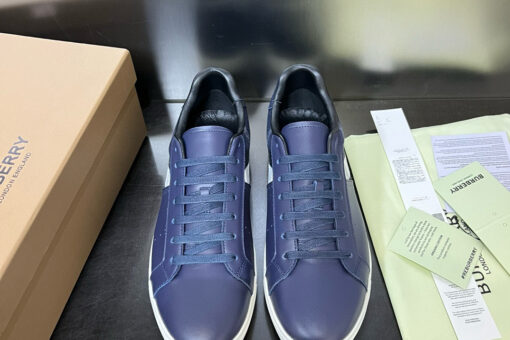 Burberry Vintage Check Patchwork Sneaker Blue