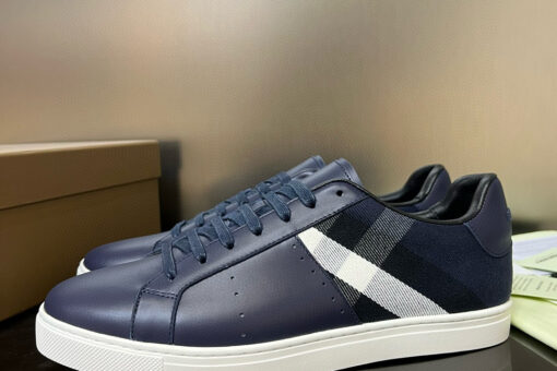 Burberry Vintage Check Patchwork Sneaker Blue