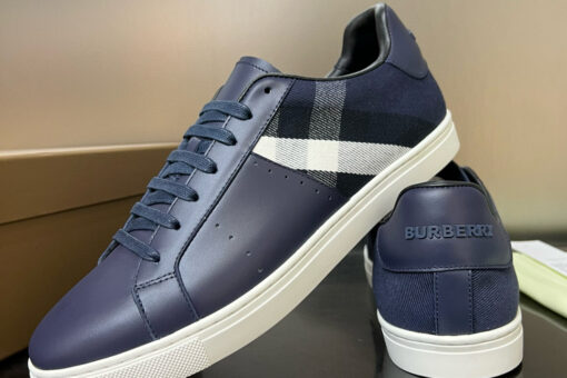 Burberry Vintage Check Patchwork Sneaker Blue