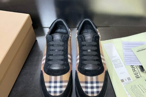 Burberry Vintage Check Patchwork Sneaker Black