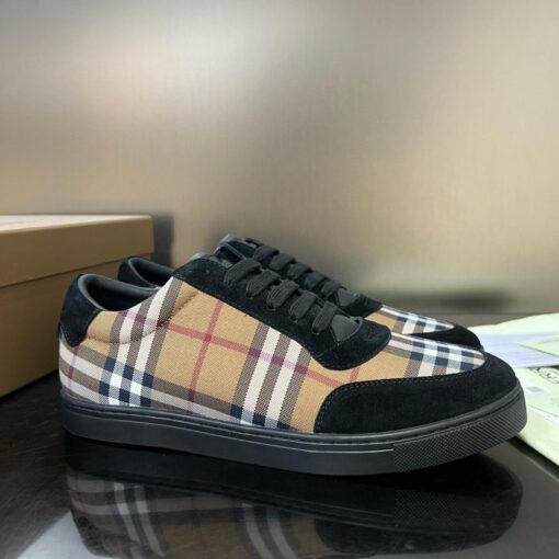 Burberry Vintage Check Patchwork Sneaker Black