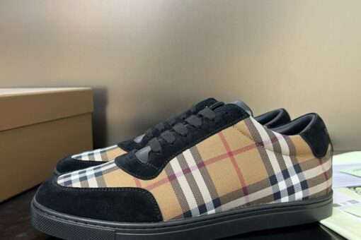 Burberry Vintage Check Patchwork Sneaker Black