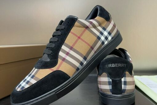 Burberry Vintage Check Patchwork Sneaker Black