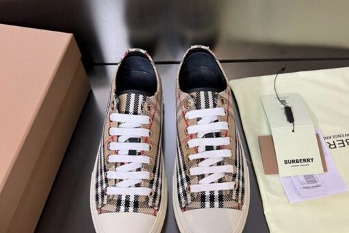 Burberry Vintage Check Patchwork Sneaker Beige