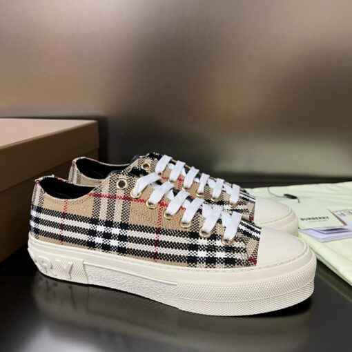 Burberry Vintage Check Patchwork Sneaker Beige