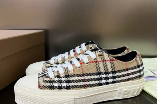 Burberry Vintage Check Patchwork Sneaker Beige