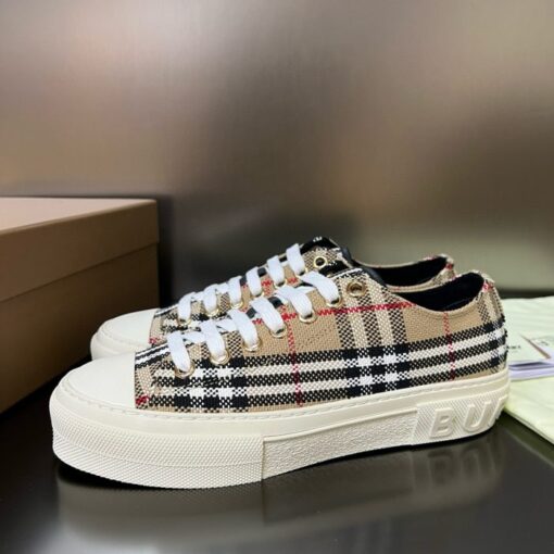 Burberry Vintage Check Patchwork Sneaker Beige - Image 3