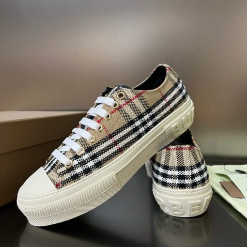 Burberry Vintage Check Patchwork Sneaker Beige - Image 2