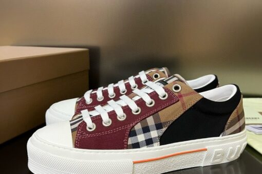 Burberry Vintage Check Patchwork Sneaker Dark Birch Brown