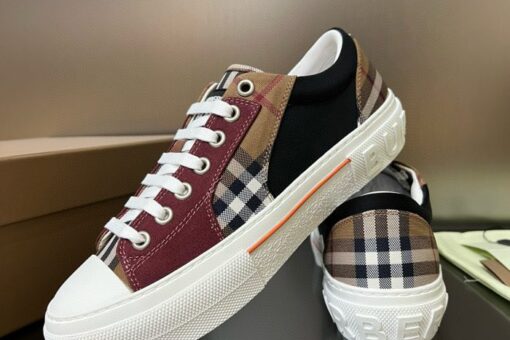 Burberry Vintage Check Patchwork Sneaker Dark Birch Brown