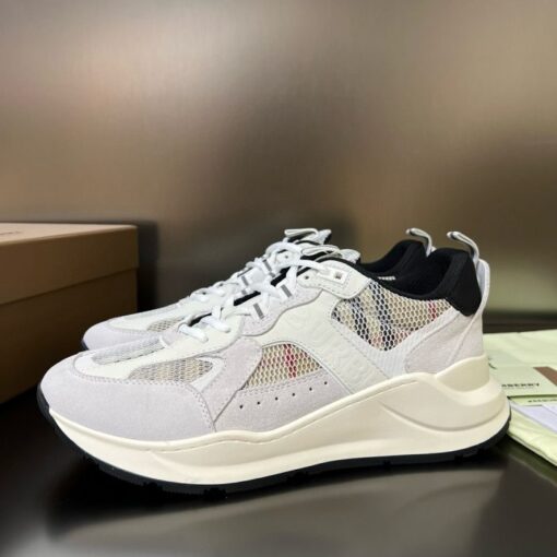 Burberry Vintage Check Low-Top Sneaker White - Image 3