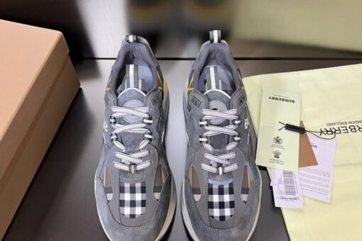 Burberry Vintage Check Low-Top Sneaker Dark Grey