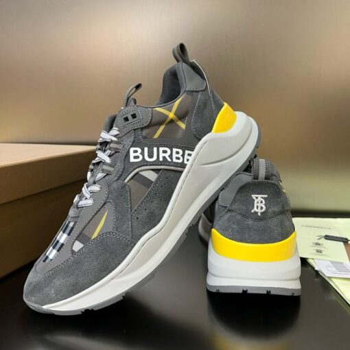 Burberry Vintage Check Low-Top Sneaker Dark Grey - Image 2