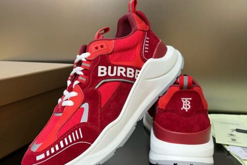 Burberry Vintage Check Low-Top Sneaker Red