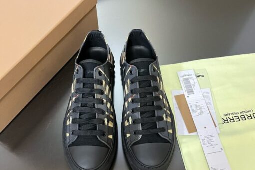 Burberry Cotton Jack Low 19 Sneaker Black Sand