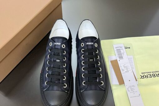 Burberry Cotton Jack Low 19 Sneaker Black Denim