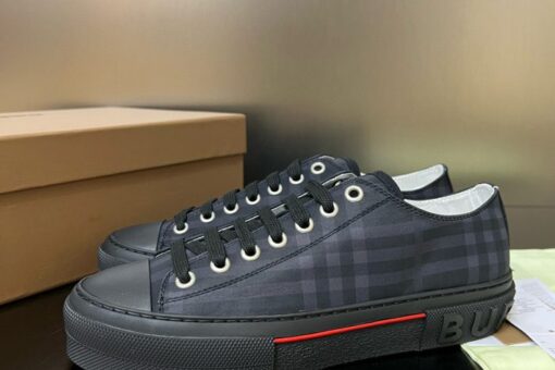 Burberry Cotton Jack Low 19 Sneaker Black Denim