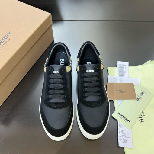 Burberry Leather And Suede Sneaker Black - Image 4