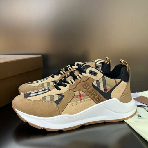 Burberry Vintage Check Low-Top Sneaker Sand - Image 4