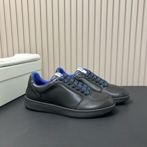 Burberry Leather Stock Sneakers Black