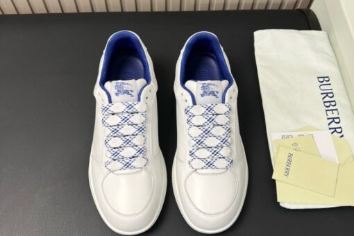 Burberry Leather Stock Sneakers White