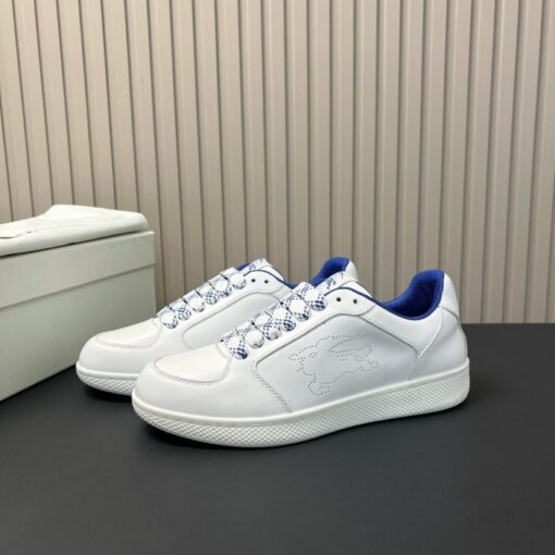 Burberry Leather Stock Sneakers White - Image 3