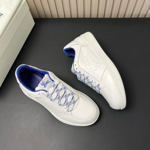 Burberry Leather Stock Sneakers White - Image 2