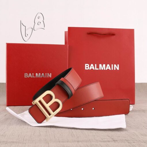 Balmain Belt 38mm Red