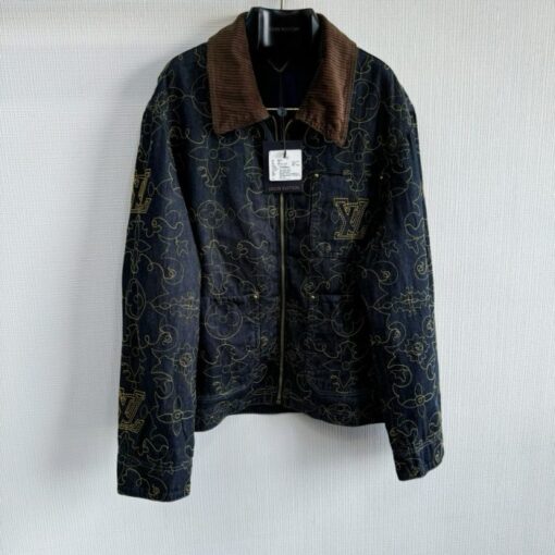 LV Jacket Black Gold