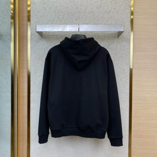 LV Hoodie Black With Stone - Image 2