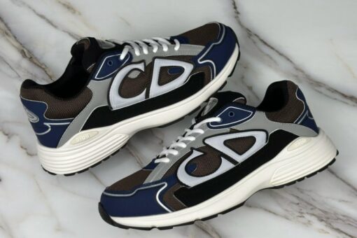 B30 Sneaker Anthracite Gray Mesh with Black, Blue and Dior Gray Technical Fabric