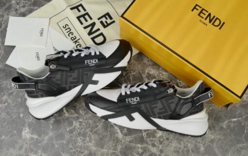 Fendi Flow Sneaker White Black - Image 5