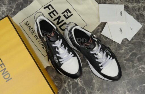 Fendi Flow Sneaker White Black - Image 4