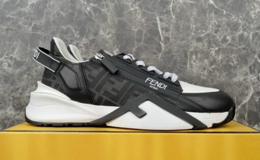 Fendi Flow Sneaker White Black - Image 2