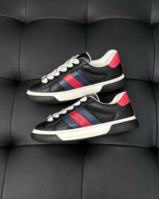 Gucci Ace trainer with Web Black - Image 3