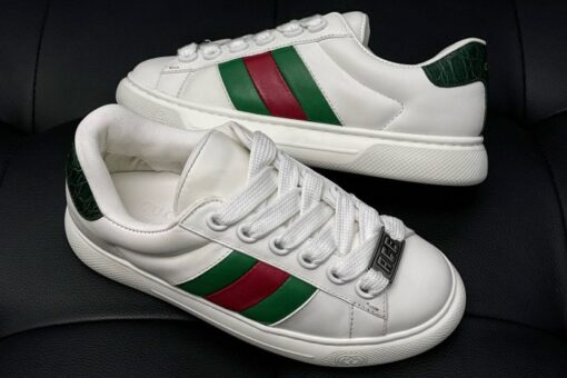 Gucci Ace trainer with Web White