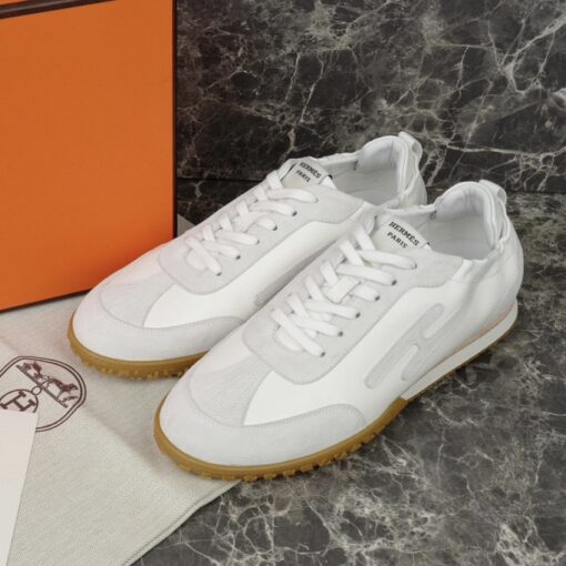 Hermes Jet Sneaker White