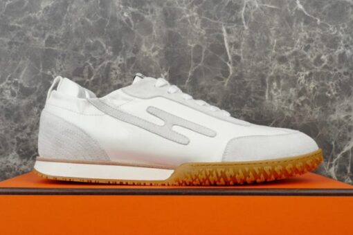 Hermes Jet Sneaker White