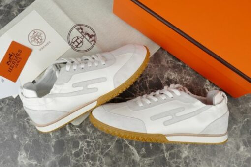 Hermes Jet Sneaker White