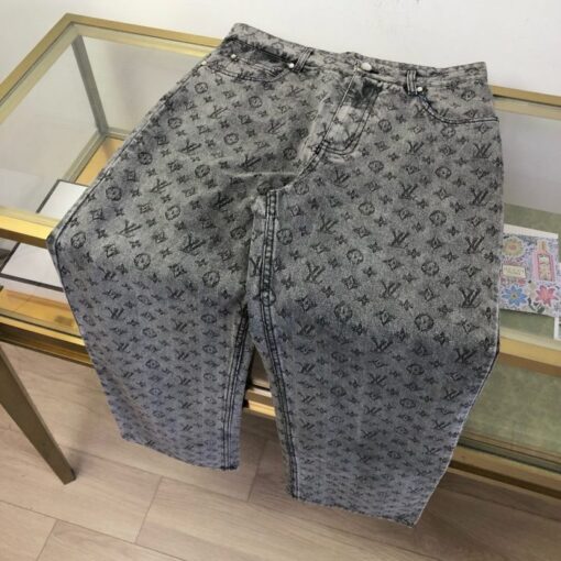 LV Monogram Jeans Grey