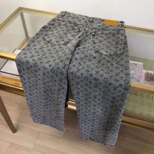 LV Monogram Jeans Grey - Image 2