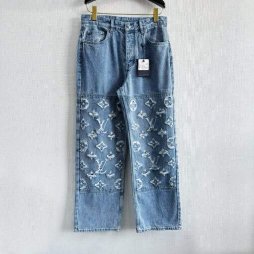 LV Monogram Jeans Blue