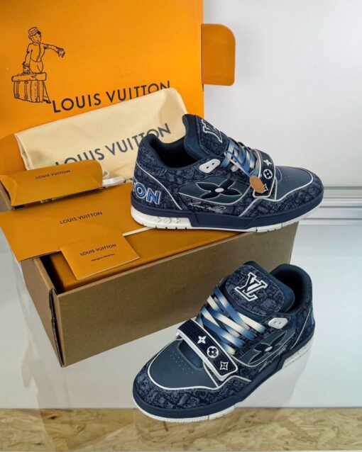 LV Trainer Sneaker Blue - Image 5