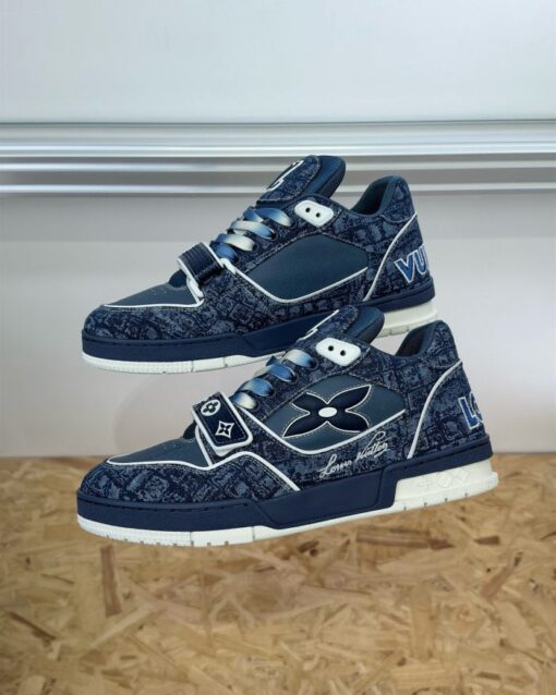 LV Trainer Sneaker Blue - Image 4