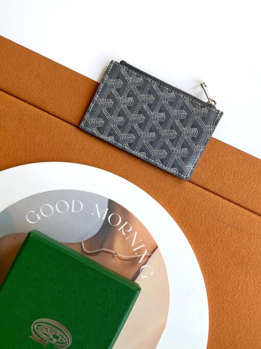 Goyard Bourbon Zipped Card Holder Davy Grey - Image 2