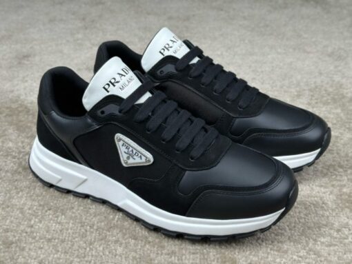 Prada Prax 01 Nubuck & Re-Nylon Sneaker Black