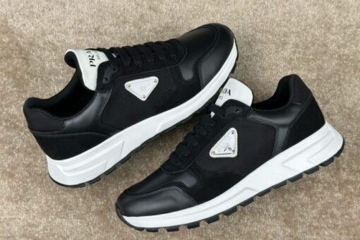 Prada Prax 01 Nubuck & Re-Nylon Sneaker Black